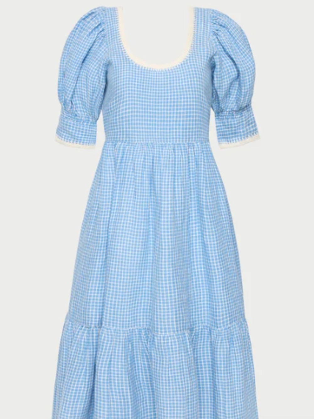 Loeffler Randall Gillian Puff Sleeve Linen Dress